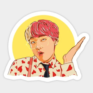 V BTS Sticker